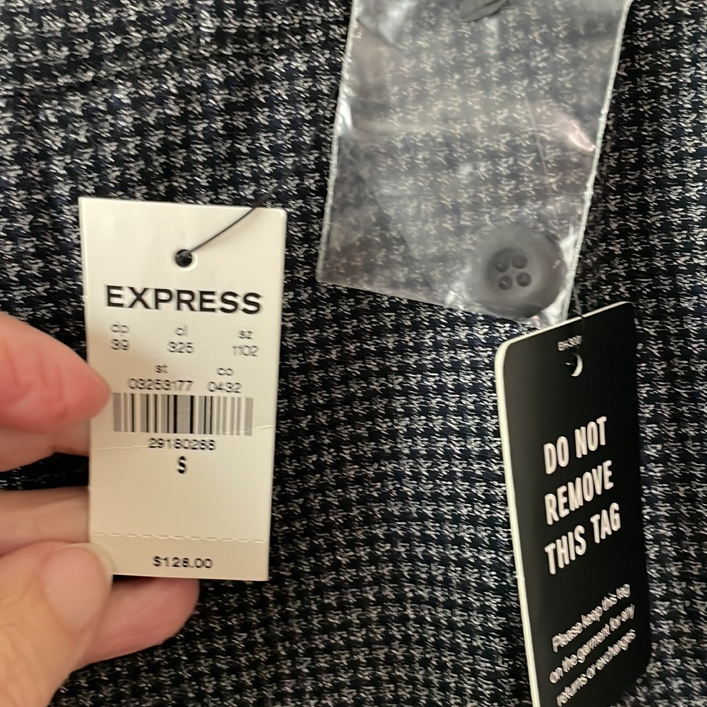 Mens express, small, slim dress pants. Brand new w/tags.